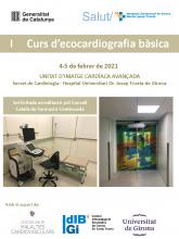 portada del programa del I Curs d'ecocardiografia bàsica